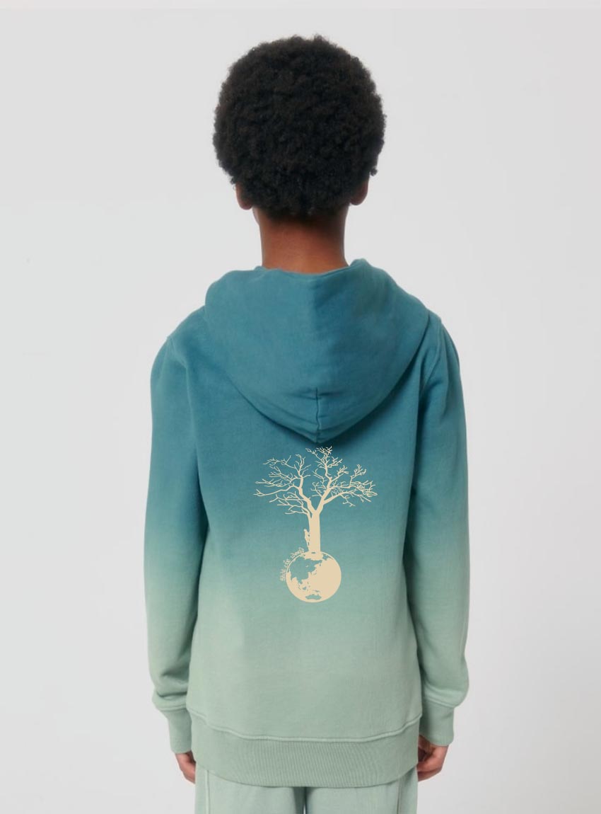 Sweat Bio Garçon Save The World Tye and Dye Lagon