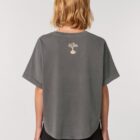 Tshirt Bio Femme Anthracite Dos