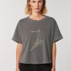 Tshirt Bio Femme Baleine Anthracite