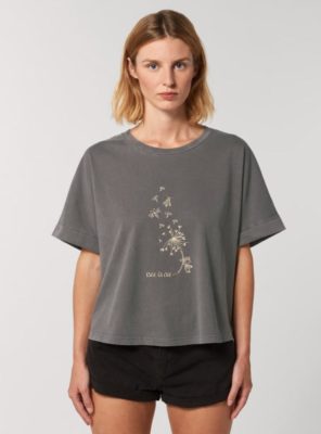 Tshirt Bio Femme Bee Anthracite