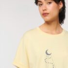 Tshirt Bio Femme Dream Time Jaune Pastel