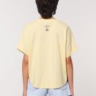 Tshirt Bio Femme Jaune Pastel Dos
