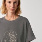 Tshirt Bio Femme Lion Anthracite