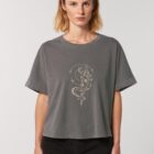 Tshirt Bio Femme Lion Anthracite