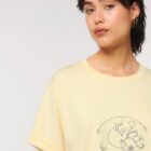 Tshirt Bio Femme Lion Jaune Pastel