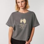 Tshirt Bio Femme Zen Anthracite