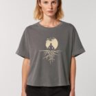 Tshirt Bio Femme Zen Anthracite