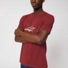 Tshirt Bio Homme Silence Cerise