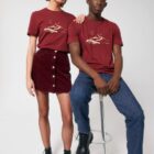 Tshirt Bio Homme Silence Cerise