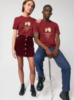 Tshirt Bio Homme Zen Cerise