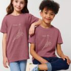Tshirt Enfant Bio Baleine Hibiscus