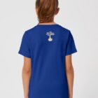 Tshirt Enfant Bio Fille Bleu Dos
