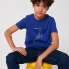 Tshirt Enfant Bio Garçon Sky Baleine Bleu