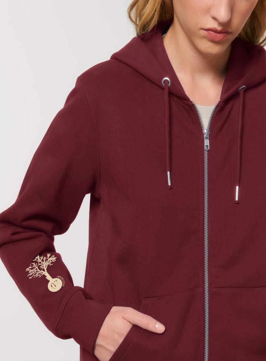 Veste Bio Unisex Save The World Bordeau