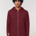 Veste Bio Unisex Save The World Bordeau