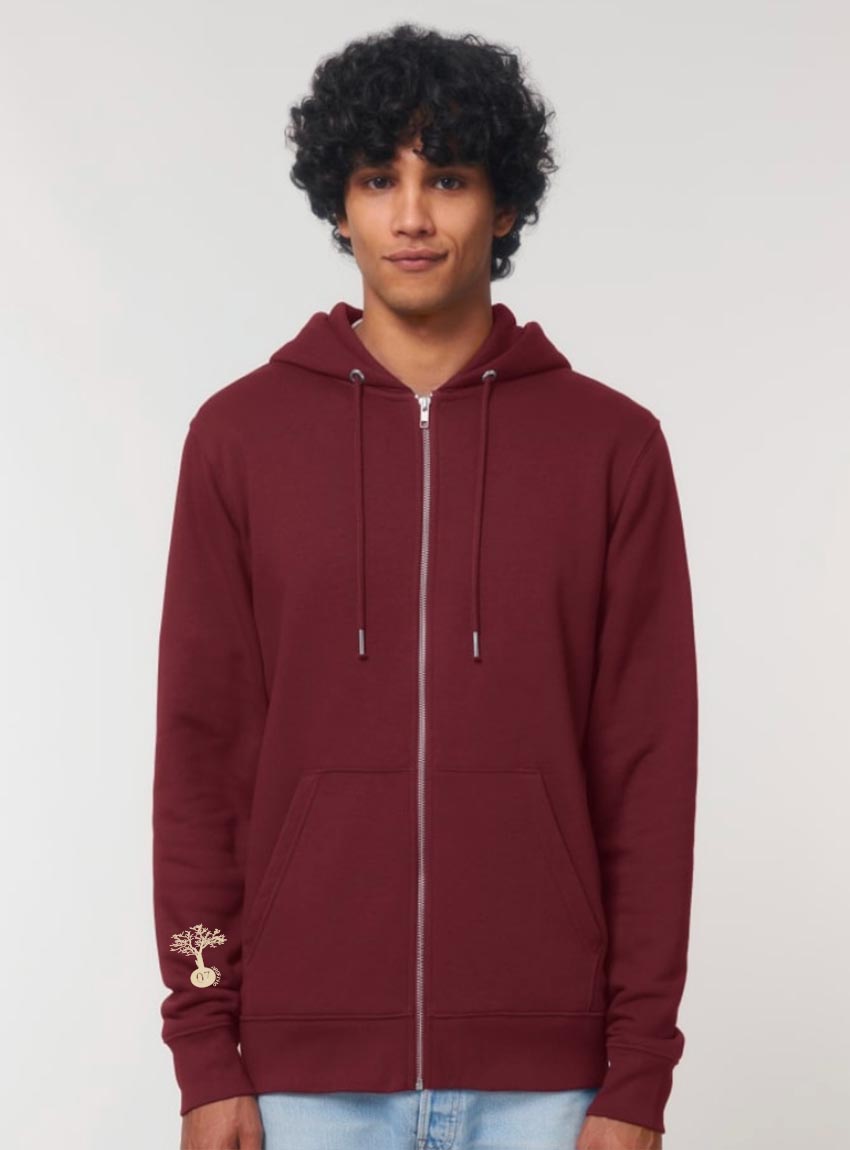 Veste Bio Unisex Save The World Bordeau