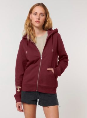 Veste Bio Unisex Save The World Bordeau