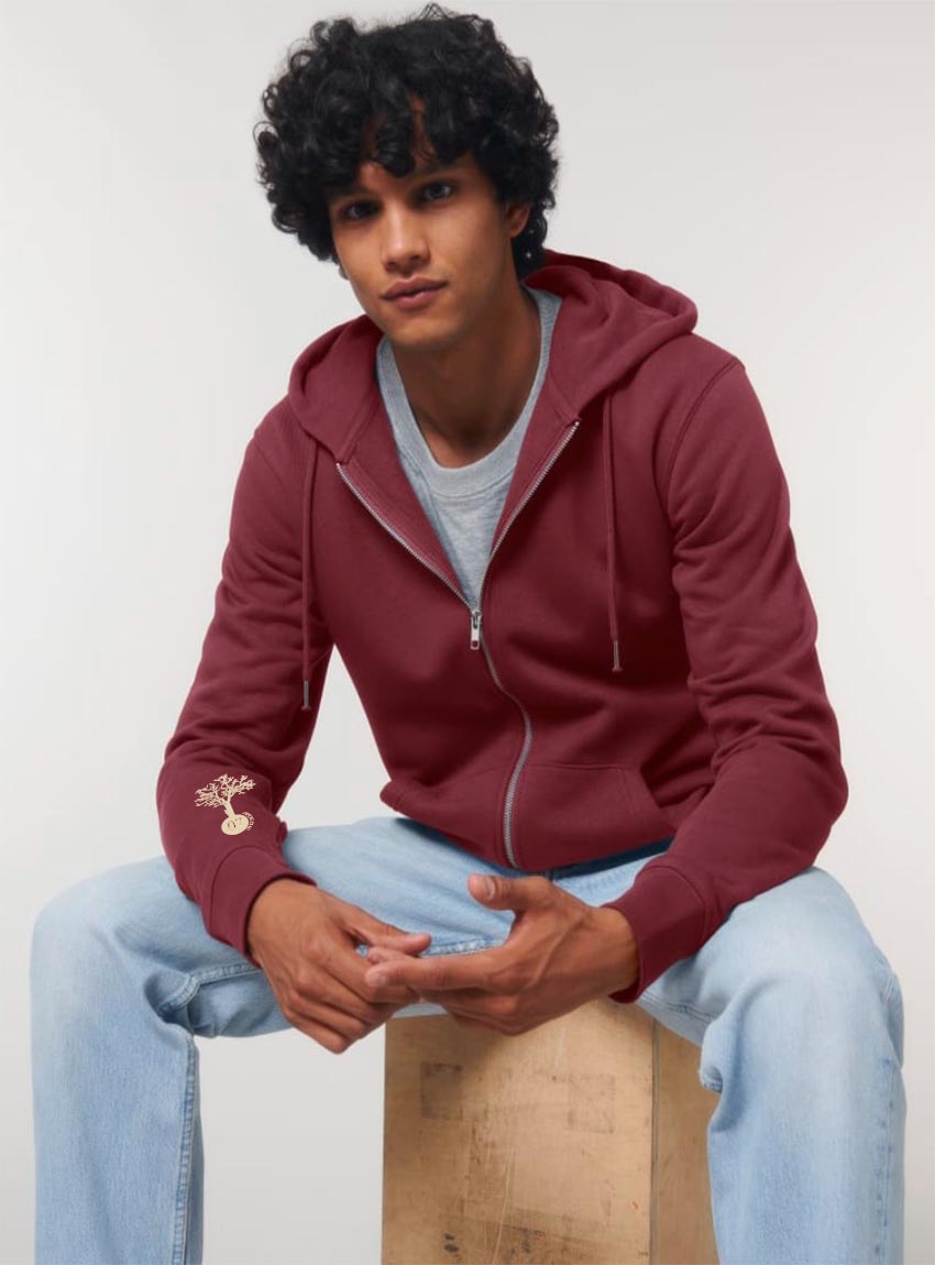 Veste Bio Unisex Save The World Bordeau