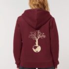 Veste Bio Unisex Save The World Bordeau