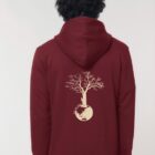 Veste Bio Unisex Save The World Bordeau