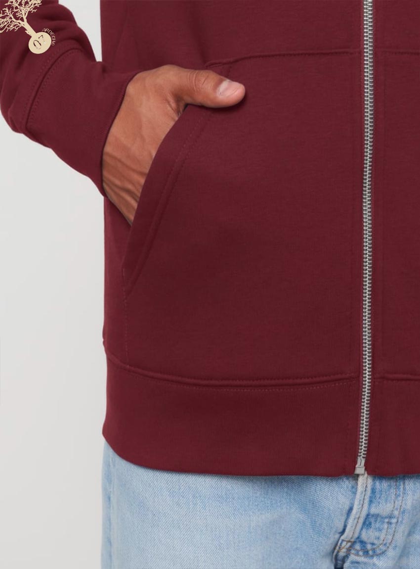 Veste Bio Unisex Save The World Bordeau